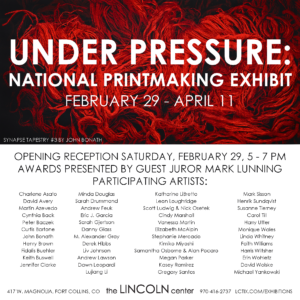 Under Pressure National Printmaking Exhibit MoPrint Colorado