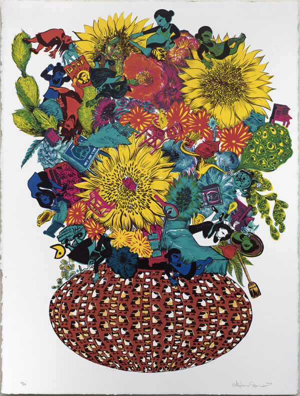 Flourish (for Maggie), 2020, lithograph, Ed. 18, 30 x 22"