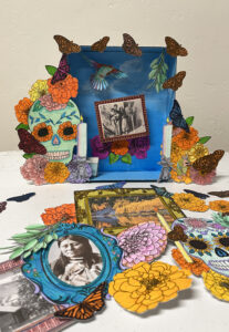Día de los Muertos Ofrenda Coloring and Collage Activity