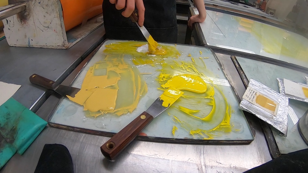 Tamarind Institute Mixing Color Lithography Ink