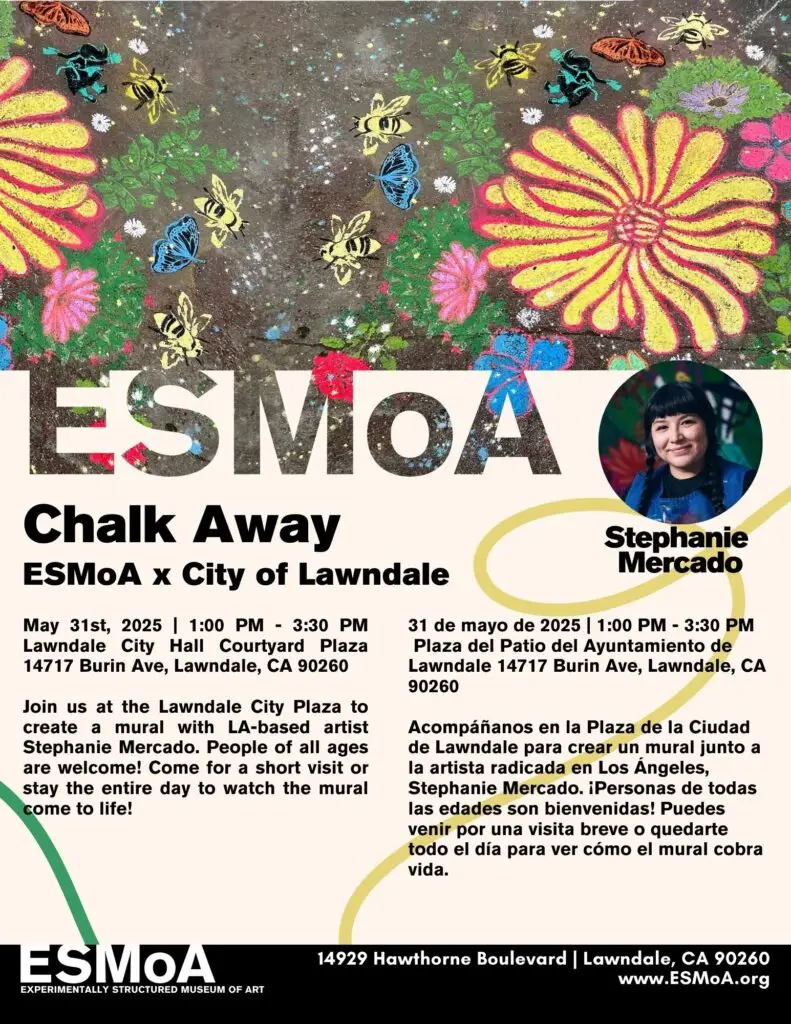 chalk painting event with artist stephanie mercado